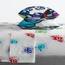 Among Us Space Splatter 5-teiliges Queen-Size-Bettwäsche-Set – inklusive Bettdecke und Bettlaken-Set – superweiche, lichtbeständige Mikrofaser (offizielles Produkt unter uns)