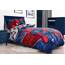 Jay Franco Marvel Spiderman Burst 4 Piece Twin Bed Set - Includes Reversible Comforter & Sheet Set - Bedding - Super Soft Fade Resistant Microfiber - (Official Marvel Product)