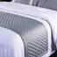 QRGMKL Neue einfarbige Bettläufer weiche, hautfreundliche Bettschals Hochpräzise geometrische Jacquard-Bettwäsche-Schutz-Tagesdecke für das Heimschlafzimmer Hotel-Grey C||2 Pillowcases(50X50cm)