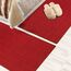 Floordirekt Sisal-Bettumrandung Sylt - Bettvorleger Teppichläufer - 3-teiliges Läufer-Set in 3 Größen (B: 67 cm | L: 1 x 330 cm + 2 x 130 cm, Rot)