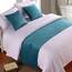 Bettläufer, Einzelbett, weicher Samt, Dekoration, Bettbezug, blau, luxuriöse Tagesdecke, Bettläufer, für Fuß des Bettes, Bett, Bett, Handtuch für Hotel, Schlafzimmer, Hochzeitszimmer, 180 x 50 cm