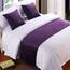 TTiiLoe Bettläufer, King-Size-Bett, weicher Samt, Dekor, Bettbezug, violett, Luxus-Tagesdecke, Bettläufer für Fußbett, Bettschal, Bettendtuch für Hotel, Schlafzimmer, Hochzeitszimmer, 240 x 50 cm