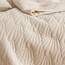 Morbuy Bettläufer und Kissen Bezug, Muschelmuster Jacquard Bettschal für den Fuß des Bettes Luxus Weicher Bettlaufer Schlafzimmer für Gästehaus Hotel Schlafzimme (30x50cm (Kissenbezug),Beige)