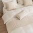 Morbuy Bettläufer und Kissen Bezug, Muschelmuster Jacquard Bettschal für den Fuß des Bettes Luxus Weicher Bettlaufer Schlafzimmer für Gästehaus Hotel Schlafzimme (30x50cm (Kissenbezug),Beige)