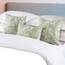 OSVINO 2 Stücke Kissenbezug Blumen 50x50 cm Micorfiber Kissenhülle Vintage Bequem für Bett Sofa Schlafzimmer Hotel Zimmer,Grün