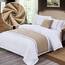 TTiiLoe Luxuriöser Bettläufer, Bettschal für Bettwäsche, Dekoration, moderne Decken, Tagesdecke, Hotel-Bettbezug, Schutz für Schlafzimmer, Khaki, 50 x 160 cm für 1 m Bett