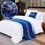 TTiiLoe Luxuriöser Bettläufer, Bett-Schal für Bettwäsche, Dekoration, moderne Decken, Tagesdecke, Hotel-Bettbezug, Schutz für Schlafzimmer, blau, 50 x 210 cm für 1,5 m Bett