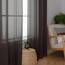 Aiyufeng Transparente Vorhänge, 137 cm lang, 2 Paneele, solide Voile-Oberseite, Doppelstangentaschen, stilvoll, atmungsaktiv, Fensterbehandlung für Kinderzimmer/Schlafzimmer/Wohnzimmer, 106 x 137 cm