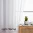 Aiyufeng 274 cm weiße durchsichtige Fenstervorhänge für Bauernhaus, Stangentasche, Voile, Fensterbehandlung, vertikale Paneele für Arbeitszimmer/Schlafzimmer/Wohnzimmer, Weiß, B 59 x L 108 cm, 2