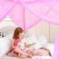South To East Prinzessin Baldachin Bettvorhänge für Mädchen Kinderbett Baldachin 4 Ecke Bettvorhänge Prinzessin Bettvorhang für Mädchen Zimmer Dekor Twin Größe Rosa, 200 * 100 * 190cm