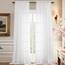 Aiyufeng 274 cm weiße durchsichtige Fenstervorhänge für Bauernhaus, Stangentasche, Voile, Fensterbehandlung, vertikale Paneele für Arbeitszimmer/Schlafzimmer/Wohnzimmer, Weiß, B 59 x L 108 cm, 2