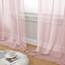 Aiyufeng Blush Pink Sheer Curtains 54 Inch Length 2 Panels Set, Light Filtering Airy Rod Pocket Light Pink Window Curtain Treatment Drapes for Kitchen Bedroom Living, Each 42Wx54L Inches