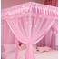 Mengersi Betthimmel für Mädchen, Bettvorhang, für Prinzessinnen, Geburtstagsgeschenk, Dekoration für Mädchenzimmer, rosa