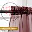 Aiyufneg Vorhänge für die Küche, 91.4 cm lang, kurze Küchenfensterbehandlung, einfarbig, Café-Vorhänge, Badezimmer, Voile, halbe Fenstervorhänge, Stangentasche, 101.6 cm Bx91.4 cm L