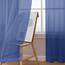 Aiyufeng Durchsichtige Vorhänge, 244 cm lang, 2 Paneele, halbtransparent, Voile, Stangentasche, blau, durchsichtige Fenstervorhänge für Schlafzimmer, Bett, Baldachin, Esszimmer, Hochzeit, Party,