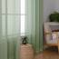 Aiyufeng Basic Salbeigrüne transparente Vorhänge für Wohnzimmer, 213 cm Länge, 2 Stoffbahnen, lichtfilternde Voile-Vorhänge für Schlafzimmer, Terrasse, Schiebetür, jeweils 150 x 213 cm (B x L