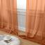 Aiyufeng Transparente Vorhänge, 137 cm lang, 2 Paneele, lichtfilternd, luftige Stangentasche, orangefarbene Fenstervorhänge, Behandlungsvorhänge für Küche, Schlafzimmer, Wohnzimmer, jeweils 106 x 137