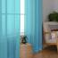 Aiyufeng Durchsichtige Vorhänge, 228 cm lang, 2 Paneele, lichtfilternd, weich, luftig, Voile, Stangentasche, türkis, durchscheinende Fenstervorhänge für Schlafzimmer, Wohnzimmer, jeweils 106 x 228 cm