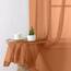Aiyufeng Transparente Vorhänge, 114,3 cm lang, kurze Küchenfensterbehandlung, einfarbig, Café-Vorhänge, Badezimmer, Voile, Halbfenstervorhänge, 2 Paneele, Stangentasche, 106,7 cm B x 114,3 cm L