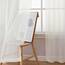 Aiyufeng Durchsichtige Voile-Vorhänge, transparent, leicht, weich, Fensterbehandlungsvorhang mit Stangentasche, für Terrassentür/Wohnzimmer (B 59 x L 96 cm, 2 Stoffbahnen), Elfenbeinfarben