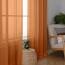 Aiyufeng Transparente Vorhänge, 183 cm lang, 2 Paneele, lichtfilternd, luftige Stangentasche, orangefarbene Fenstervorhänge, Behandlungsvorhänge für Küche, Schlafzimmer, Wohnzimmer, jeweils 106 x 183