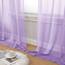 Aiyufeng Durchsichtige Vorhänge, 2 Stück, 228,6 cm Länge, lichtfilternde Fenstervorhänge, Vorhänge für Küche, Schlafzimmer/Kinderzimmer, Voile-Oberseite, Doppelstangentasche, 2 Stück 106,7 x 228,6 cm