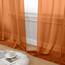 Aiyufeng Transparente Vorhänge, 183 cm lang, 2 Paneele, lichtfilternd, luftige Stangentasche, orangefarbene Fenstervorhänge, Behandlungsvorhänge für Küche, Schlafzimmer, Wohnzimmer, jeweils 106 x 183