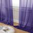 Aiyufeng Violette transparente Vorhänge, 183 cm Länge, 2 Paneele, lichtfilternde, luftige Stangentasche, violette Fenstervorhang, Behandlungsvorhänge für Küche, Schlafzimmer, Wohnzimmer, jeweils 106,7