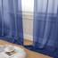 Aiyufeng Durchsichtige Vorhänge, 244 cm lang, 2 Paneele, halbtransparent, Voile, Stangentasche, blau, durchsichtige Fenstervorhänge für Schlafzimmer, Bett, Baldachin, Esszimmer, Hochzeit, Party,