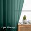 Aiyufeng Hunter Green Sheer Vorhang, 183 cm Länge, 2 Paneele für Wohnzimmer, lichtfilternde Voile, grüne Vorhänge für Schlafzimmer, Terrasse, Schiebetür, jeweils 106,7 cm B x 182,9 cm L