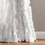 Lush Decor Belle Window Panel for Living, Dining Room, Bedroom (Single Curtain), 84" x 54", White