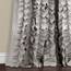 Lush Decor Belle Vintage Chic Fenstervorhang für Wohnzimmer, Esszimmer, Schlafzimmer (Einzelvorhang), 137,2 x 213,4 cm (B x L), Grau