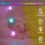 HEYCOLOR Regenbogen Betthimmel Mädchen mit Lichtern, 24 Farben Himmelbett Vorhänge LED-Stern Fee Lichter Prinzessin Baldachin Remote Timer für Kinderzimmer Zelt Twin Full Queen King Size Bett