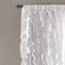 Lush Decor Belle Window Panel for Living, Dining Room, Bedroom (Single Curtain), 84" x 54", White