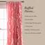 Lush Decor Belle Vintage Chic Fenstervorhang für Wohnzimmer, Esszimmer, Schlafzimmer (Einzelvorhang), 137 x 213 cm, Rosa