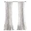 Lush Decor Belle Window Panel for Living, Dining Room, Bedroom (Single Curtain), 84" x 54", White