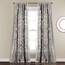 Lush Decor Belle Vintage Chic Fenstervorhang für Wohnzimmer, Esszimmer, Schlafzimmer (Einzelvorhang), 137,2 x 213,4 cm (B x L), Grau