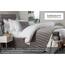 Belledorm Querbehang, 48,3 cm, Extra tief, Faltenvolant – verwandelt einen langweilig aussehenden Diwan – luxuriöses Velourslederimitat, anthrazit, King Size
