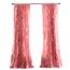 Lush Decor Belle Vintage Chic Fenstervorhang für Wohnzimmer, Esszimmer, Schlafzimmer (Einzelvorhang), 137 x 213 cm, Rosa