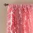 Lush Decor Belle Vintage Chic Fenstervorhang für Wohnzimmer, Esszimmer, Schlafzimmer (Einzelvorhang), 137 x 213 cm, Rosa