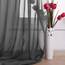 PONY DANCE Querbehang Freihanddeko Voile Gardinen Transparent Himmelbett Vorhänge Dunkelgrau Transparent Querbehang Gardine für Hochzeit & Wohnzimmer Fenster Deko, 1 Stück, H 548 x B 152 cm