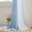 Pony Dance Vorhang für Hochzeit – Vorhänge, Schal, weich, Querbehang, romantisch, transparent, Tüll, für Dekoration, Hochzeitsbogen, L 152 x H 548 cm, Hellblau Farbverlauf, 1 Stück