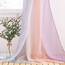 PONY DANCE Querbehang Gardine mit Farbverlauf Hausbett Dekoration Mädchen Freihanddeko für Traubogen Hochzeit Himmelbett Vorhänge Tüll Stoff, 1 Stück H 548 x B 152 cm, Eleganter Regenbogen