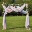 PONY DANCE Querbehang Gardine mit Farbverlauf Hausbett Dekoration Mädchen Freihanddeko für Traubogen Hochzeit Himmelbett Vorhänge Tüll Stoff, 1 Stück H 548 x B 152 cm, Eleganter Regenbogen