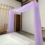 Linentalks Lilac Canopy Bed Scarf for Queen & Full Bed, Bed Canopy Scarf, Sheer Scarf Valance Canopy Bed Drapes, Four Post Bed Canopy Drapes, Canopy Bed Curtains 1 PC 52X228 Lavender Canopy Curtains