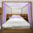 Linentalks Lilac Canopy Bed Scarf for Queen & Full Bed, Bed Canopy Scarf, Sheer Scarf Valance Canopy Bed Drapes, Four Post Bed Canopy Drapes, Canopy Bed Curtains 1 PC 52X228 Lavender Canopy Curtains
