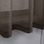 DONREN Chocolate Brown, Fenstervorhang, Kunstleinen, halbtransparent, mit Ösen, für Schlafzimmer, Wohnzimmer (2 Paneele, 132,1 B x 160 L cm