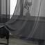 Dunkelgraue transparente Vorhänge, 160 cm lang fürs Jungenzimmer – 2 Paneele, anthrazitgrau, mit Ösen, elegante halbtransparente Voile-Vorhänge, 132,1 B x 160 L cm