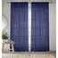 Enhanced Living CRY27PA48-Paar Voile-Vorhänge, 145 x 122 cm, Marineblau, 145 x 122 cm, 1 Paar