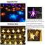 Comtelek Betthimmel mit Lichtern, Betthimmel mit RGB-Musik-Synchronisation, Farbwechsel, LED-Sternlichter mit App-Fernbedienung, Kuppel-Baldachin für Doppelbett, Queen-Size-Bett